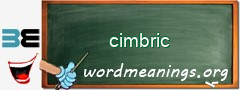 WordMeaning blackboard for cimbric